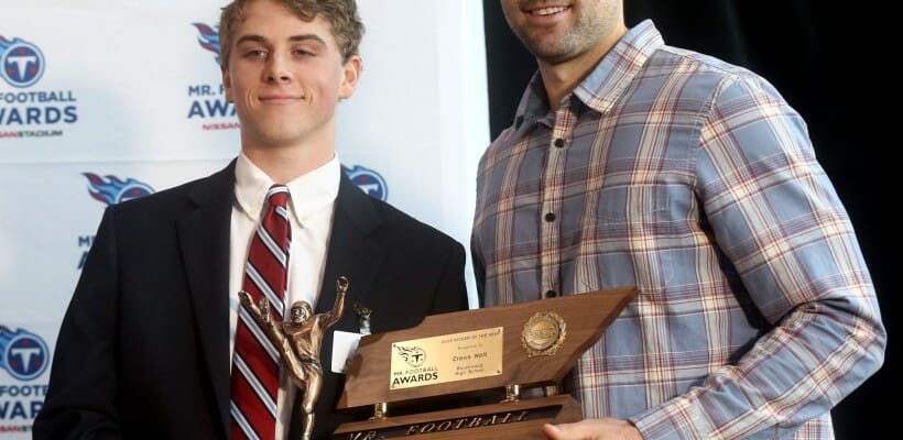 Crews Holt Wins Mr. Football Kicker of the Year Crews Holt Wins Mr. Football Kicker of the Year
